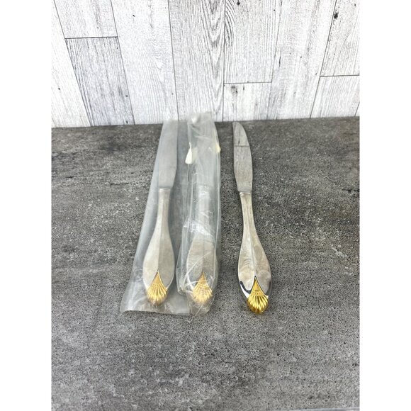Golden Kingswood Stainless Dinner Knives Set of 3 - Picture 1 of 6